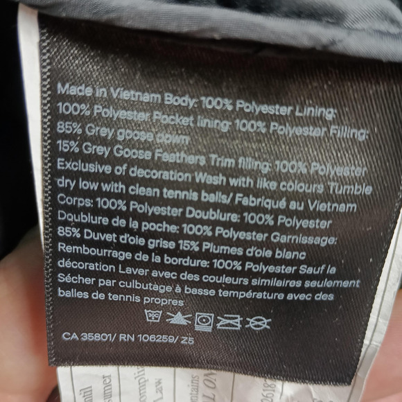 Lululemon Vest Womens 8 Gray Down Puffer Quilted Lightweight Full Zip Packable - Picture 10 of 12